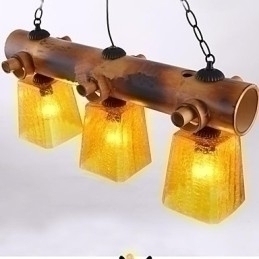 Designer Touch Decorative European Mediterranean American Country Bamboo Chandelier