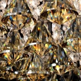 Designer Touch Decorative 6 Light Modern Contemporary Ceiling Lights with Crystal Shade