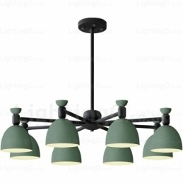 Designer Touch Decorative 8 Light Nordic Chandelier with Aluminium Alloy Shade
