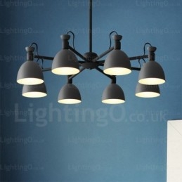 Designer Touch Decorative 8 Light Nordic Chandelier with Aluminium Alloy Shade