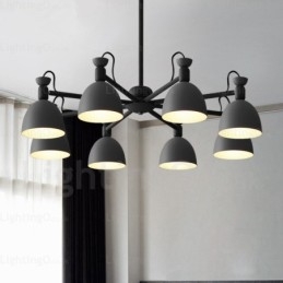 Designer Touch Decorative 8 Light Nordic Chandelier with Aluminium Alloy Shade