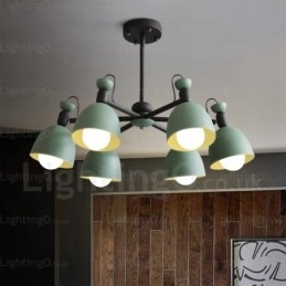 Designer Touch Decorative 6 Light Nordic Chandelier with Aluminium Alloy Shade