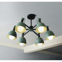 Designer Touch Decorative 6 Light Nordic Chandelier with Aluminium Alloy Shade