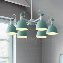 Designer Touch Decorative 6 Light Nordic Chandelier with Aluminium Alloy Shade