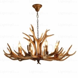 Designer Touch Decorative 8 Light Country Rustic Nordic Modern Contemporary Chandelier