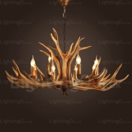 Designer Touch Decorative 8 Light Country Rustic Nordic Modern Contemporary Chandelier