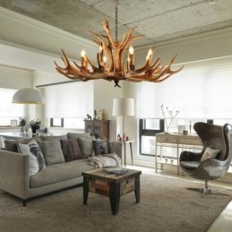 Designer Touch Decorative 8 Light Country Rustic Nordic Modern Contemporary Chandelier