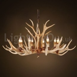 Designer Touch Decorative 8 Light Country Rustic Nordic Modern Contemporary Chandelier