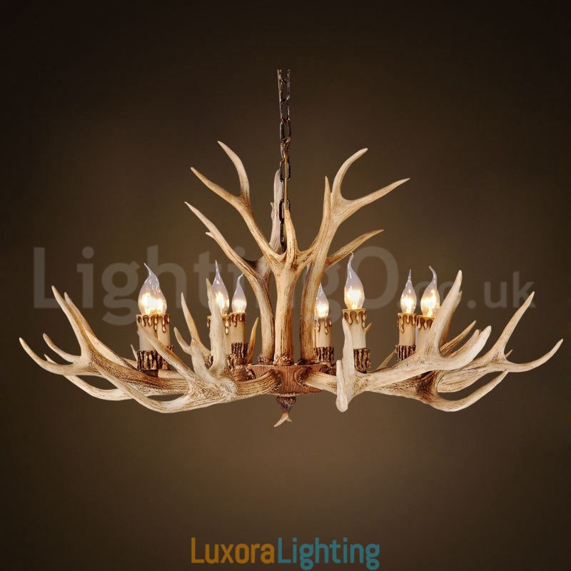 Designer Touch Decorative 8 Light Country Rustic Nordic Modern Contemporary Chandelier