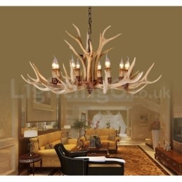 Designer Touch Decorative 8 Light Country Rustic Nordic Modern Contemporary Chandelier