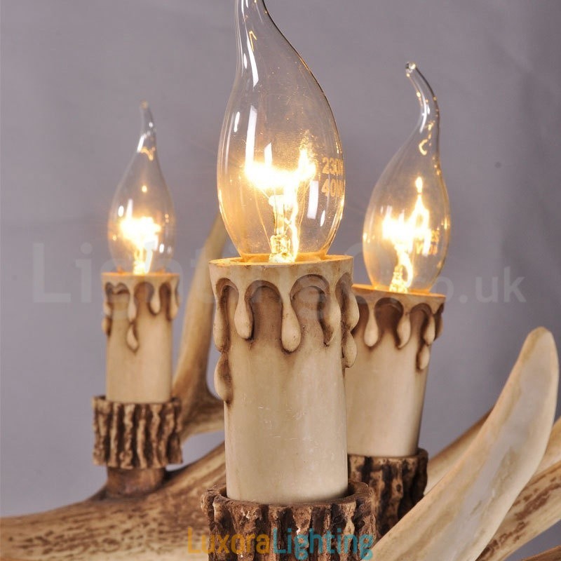 Designer Touch Decorative 8 Light Country Rustic Nordic Modern Contemporary Chandelier