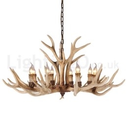 Designer Touch Decorative 8 Light Country Rustic Nordic Modern Contemporary Chandelier