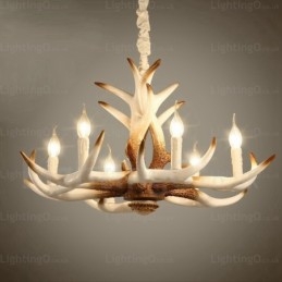 Designer Touch Decorative 6 Light Vintage Retro Chandelier