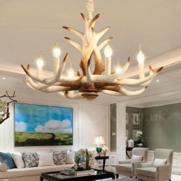 Designer Touch Decorative 6 Light Vintage Retro Chandelier