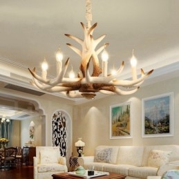 Designer Touch Decorative 6 Light Vintage Retro Chandelier