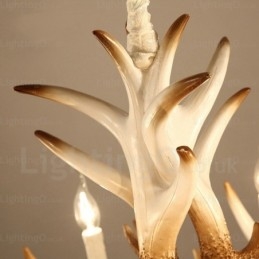 Designer Touch Decorative 6 Light Vintage Retro Chandelier