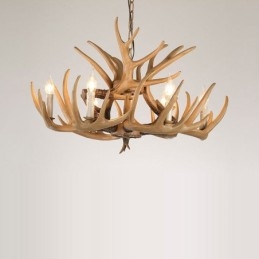 Designer Touch Decorative 6 Light Vintage Retro Chandelier