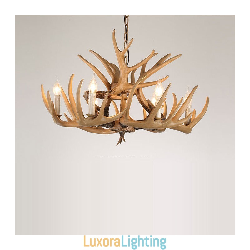 Designer Touch Decorative 6 Light Vintage Retro Chandelier