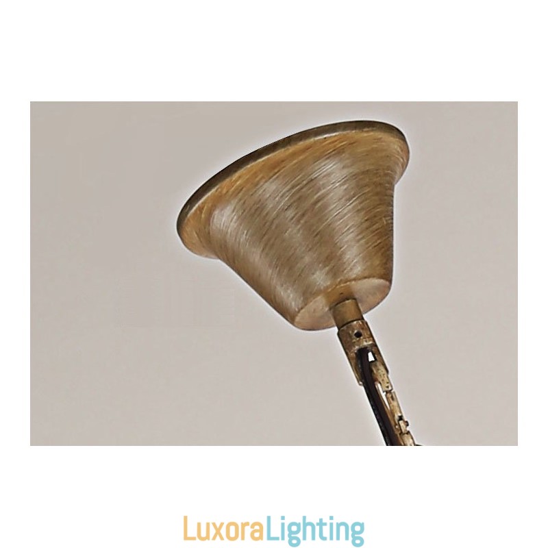 Designer Touch Decorative 6 Light Vintage Retro Chandelier