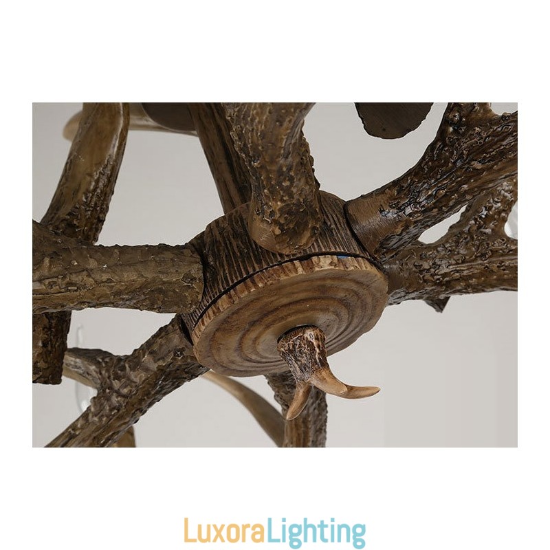 Designer Touch Decorative 6 Light Vintage Retro Chandelier