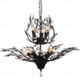 Designer Touch Decorative 8 Light Country Rustic Chandelier