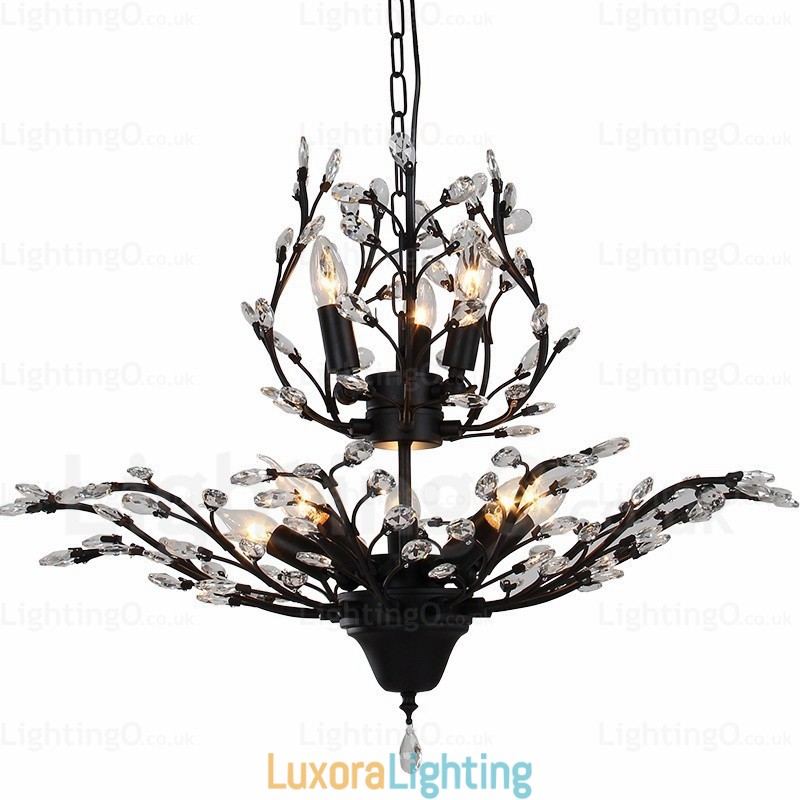 Designer Touch Decorative 8 Light Country Rustic Chandelier