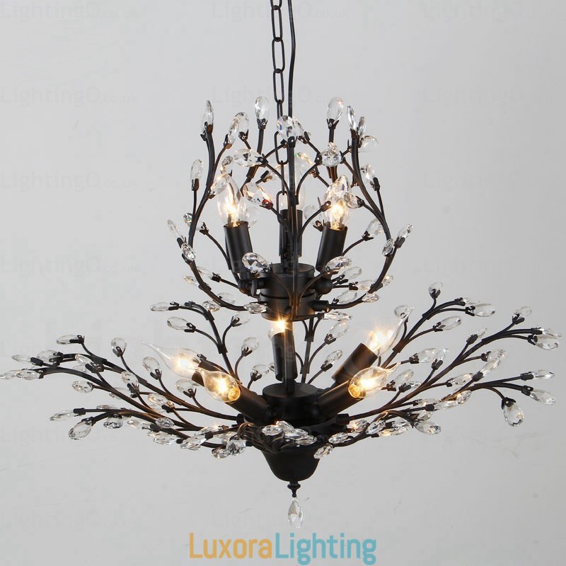 Designer Touch Decorative 8 Light Country Rustic Chandelier