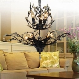 Designer Touch Decorative 8 Light Country Rustic Chandelier
