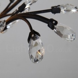 Designer Touch Decorative 8 Light Country Rustic Chandelier