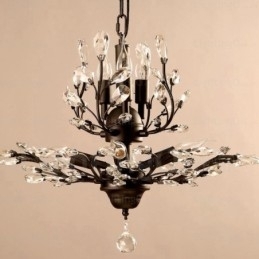 Designer Touch Decorative 8 Light Country Rustic Chandelier