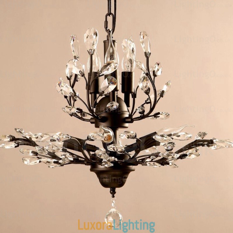 Designer Touch Decorative 8 Light Country Rustic Chandelier