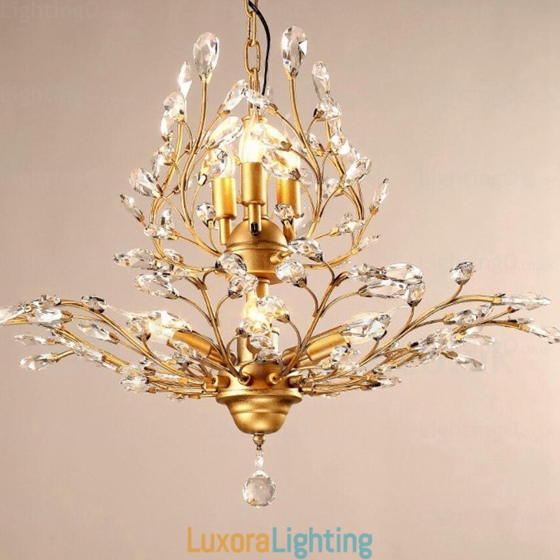 Designer Touch Decorative 8 Light Country Rustic Chandelier