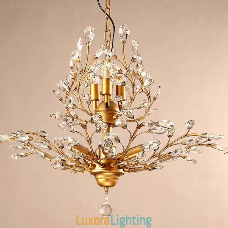 Designer Touch Decorative 8 Light Country Rustic Chandelier