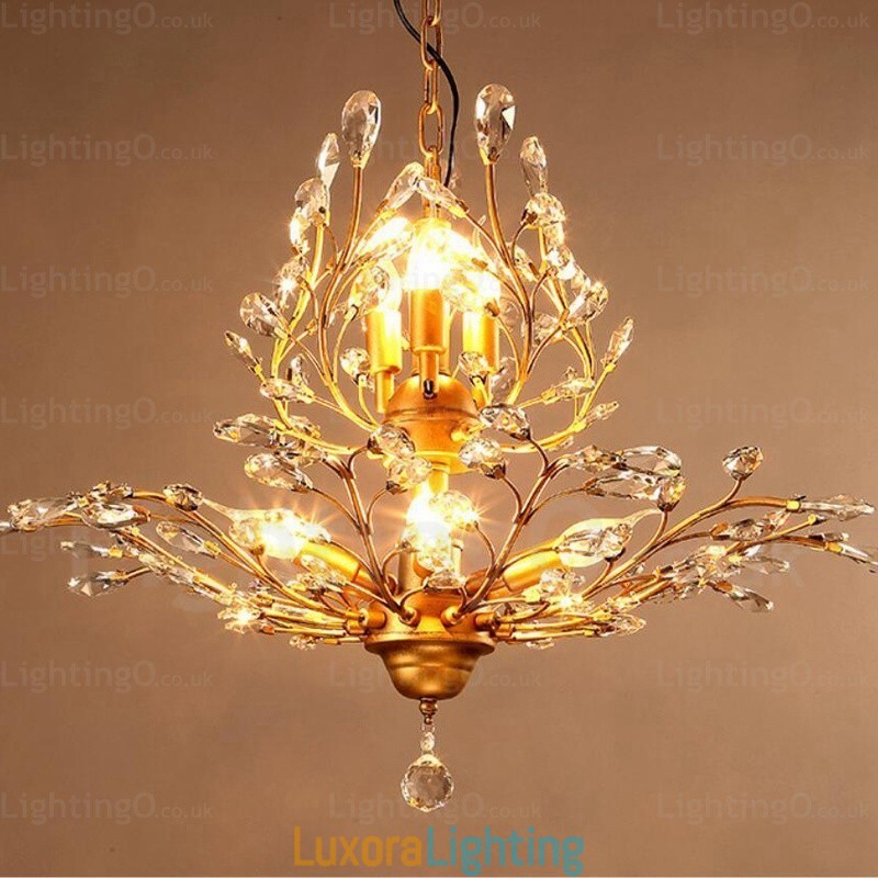 Designer Touch Decorative 8 Light Country Rustic Chandelier