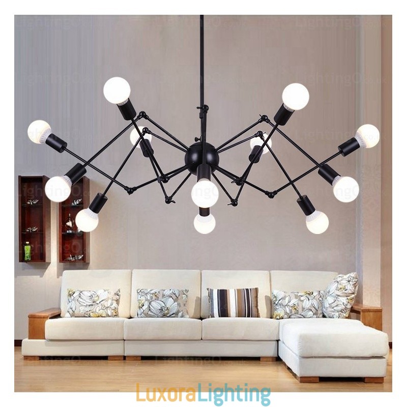 Designer Touch Decorative 12 Light Vintage Retro Chandelier Shops