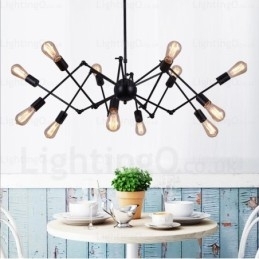 Designer Touch Decorative 12 Light Vintage Retro Chandelier Shops