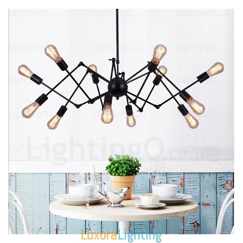 Designer Touch Decorative 12 Light Vintage Retro Chandelier Shops