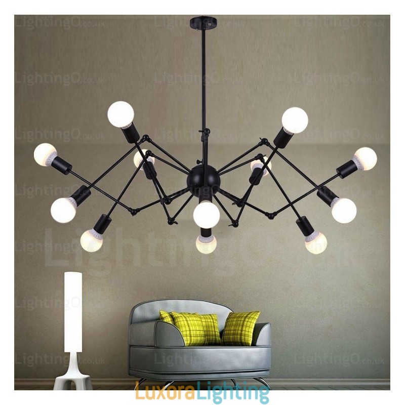 Designer Touch Decorative 12 Light Vintage Retro Chandelier Shops