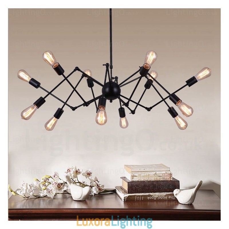 Designer Touch Decorative 12 Light Vintage Retro Chandelier Shops