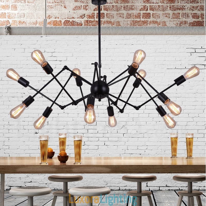Designer Touch Decorative 12 Light Vintage Retro Chandelier Shops