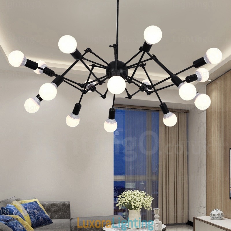 Designer Touch Decorative 12 Light Vintage Retro Chandelier Shops