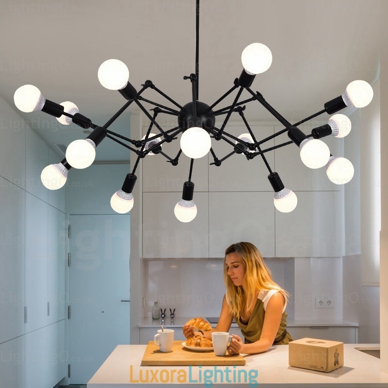 Designer Touch Decorative 12 Light Vintage Retro Chandelier Shops