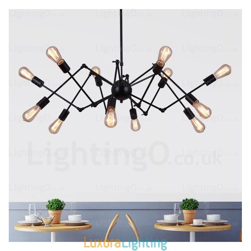 Designer Touch Decorative 12 Light Vintage Retro Chandelier Shops