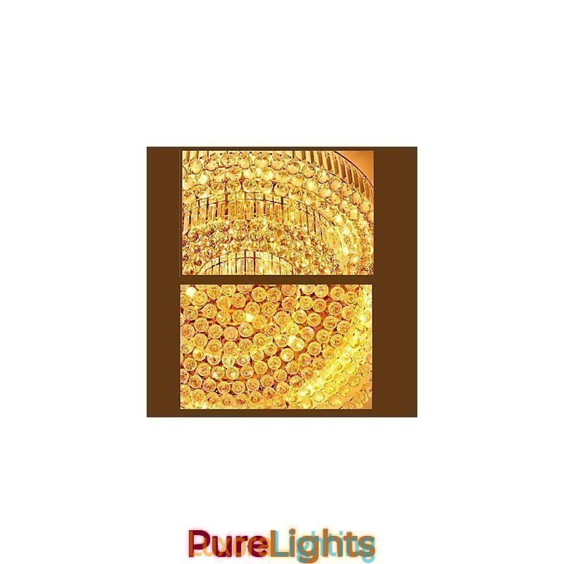 Designer Touch Decorative Modern Luxury Chandelier Crystal Absorb Dome Light Diameter 35CM Contains 3 Bulbs