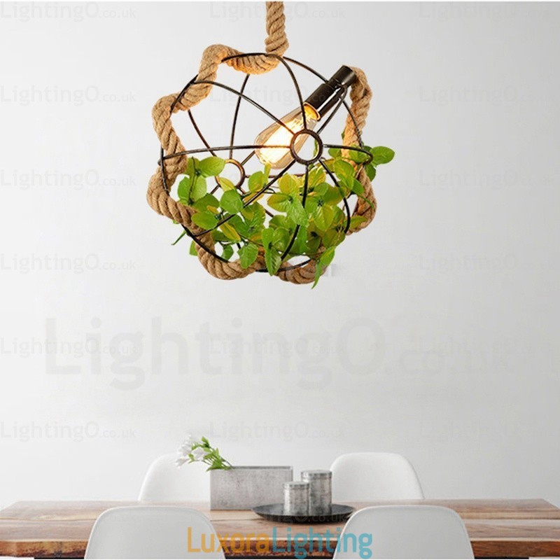 Designer Touch Decorative 1 Light Country Rustic Vintage Retro Pendant Light