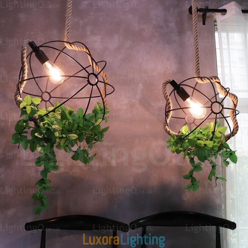 Designer Touch Decorative 1 Light Country Rustic Vintage Retro Pendant Light