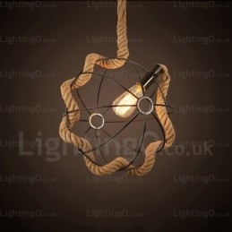 Designer Touch Decorative 1 Light Country Rustic Vintage Retro Pendant Light