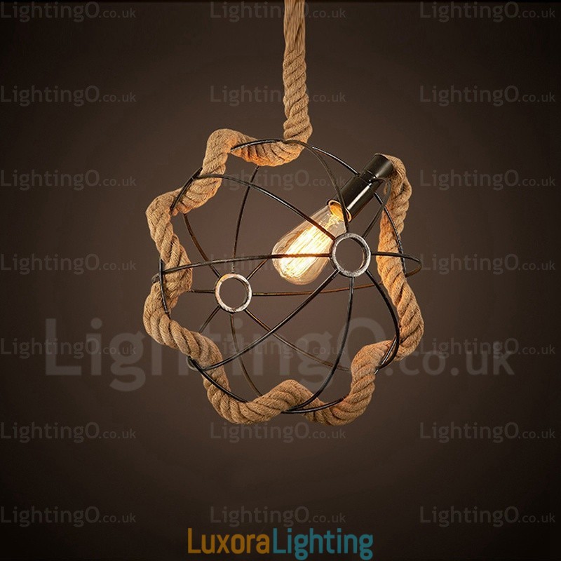 Designer Touch Decorative 1 Light Country Rustic Vintage Retro Pendant Light