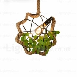 Designer Touch Decorative 1 Light Country Rustic Vintage Retro Pendant Light