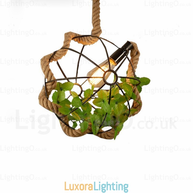 Designer Touch Decorative 1 Light Country Rustic Vintage Retro Pendant Light